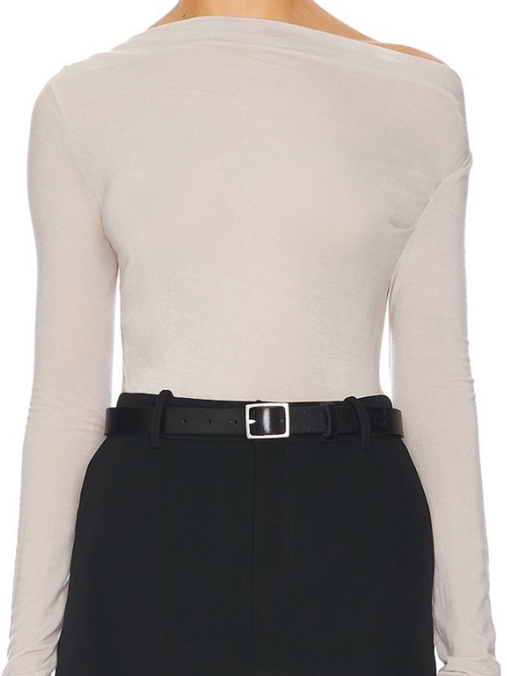 Geel- Drew Top in Fog